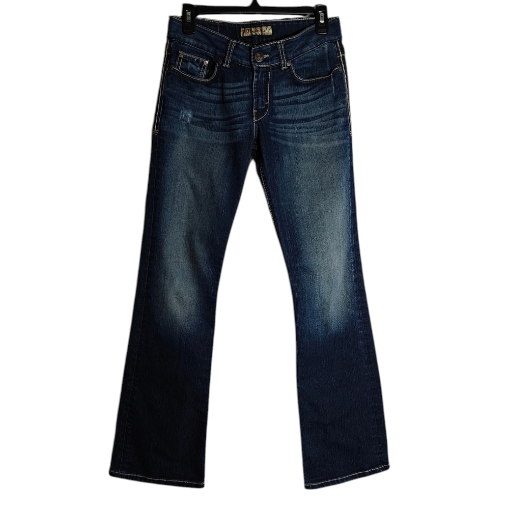 BKE Buckle Culture Medium Wash Blue Jeans Low Rise Boot Cut 28 x 31.5